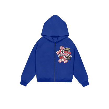 🏎️ WTD RACER ZIP UP - BLUE